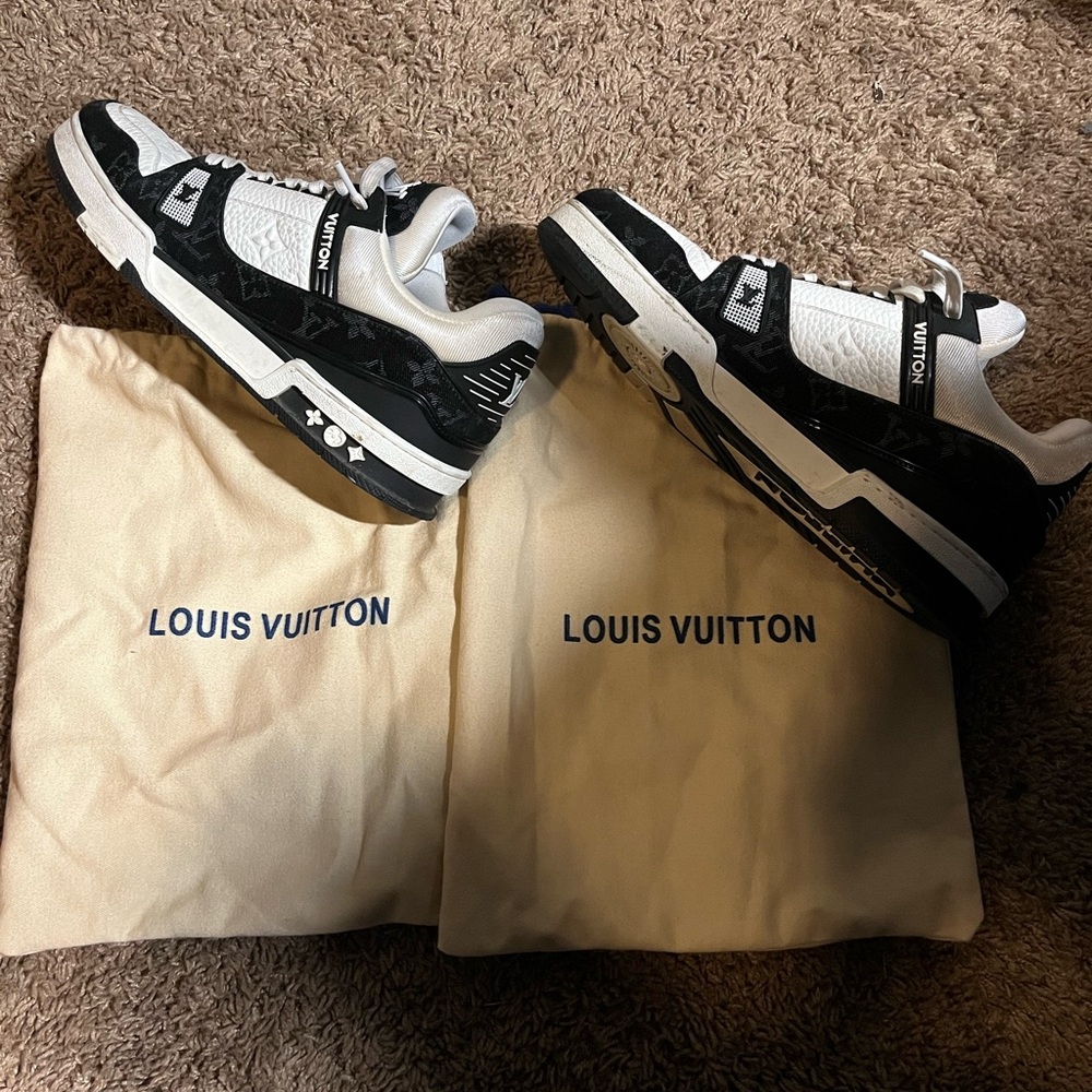 Louis Vuitton Black and White Trainers